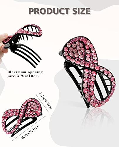 6Pcs Flat Hair Claws Strong Hold No Slip Grip Hair Claw Clips V278070