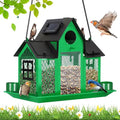 Blue Metal Hanging Bird Feeder O470655