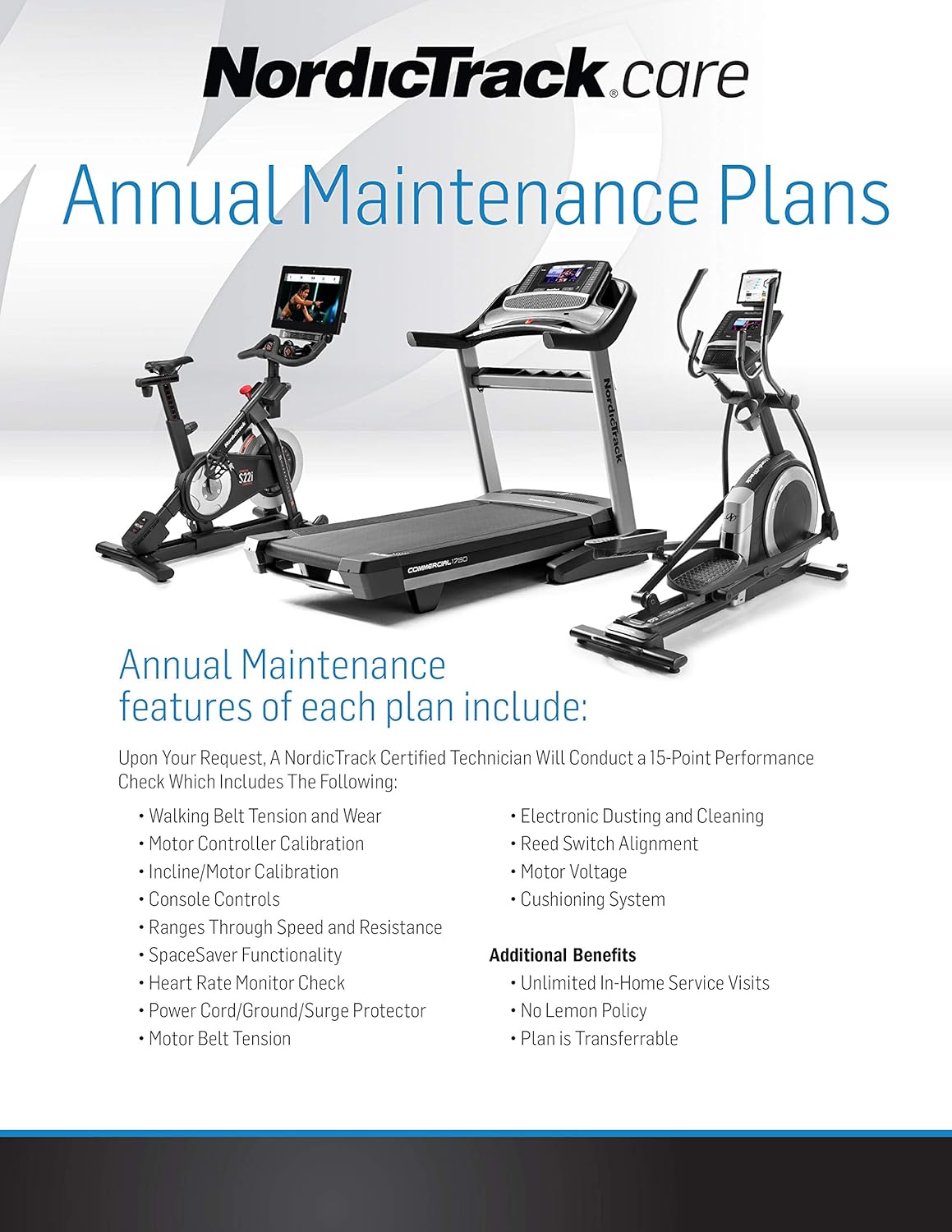 Fitness Equipment Maintenance Plan G3716