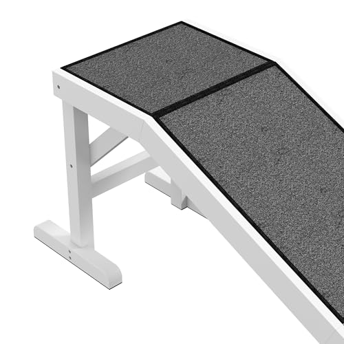 Natural 74" x 16" x 25" Dog Ramp with Non-Slip Carpet H363897