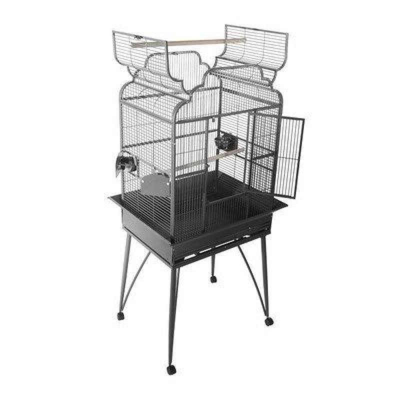 Large Victorian Dome Top Bird Cage Sandstone L743