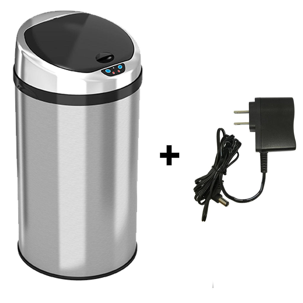 8 Gal Touchless Stainless Steel Trash Can Z73460