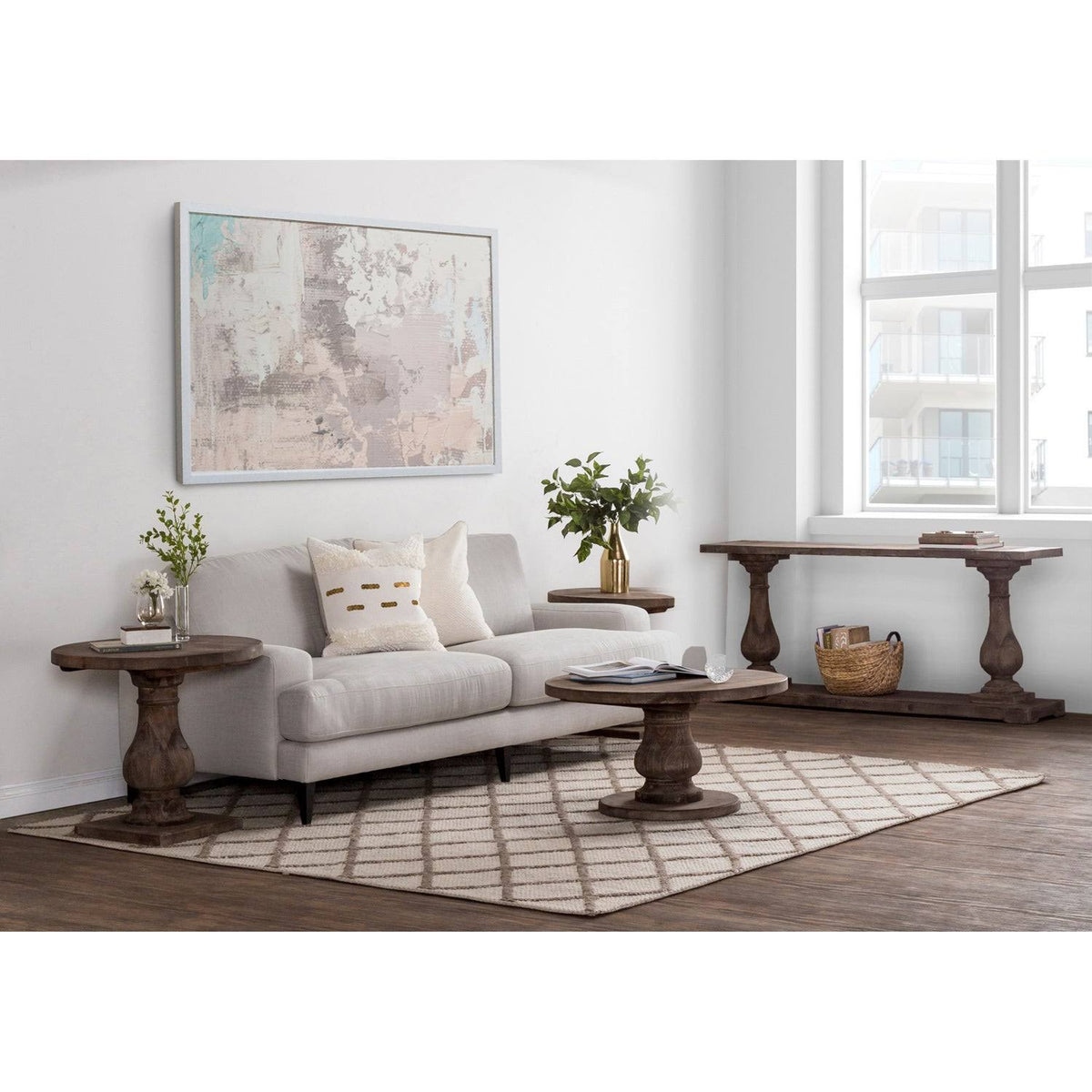 Reclaimed Pine End Table Y70885