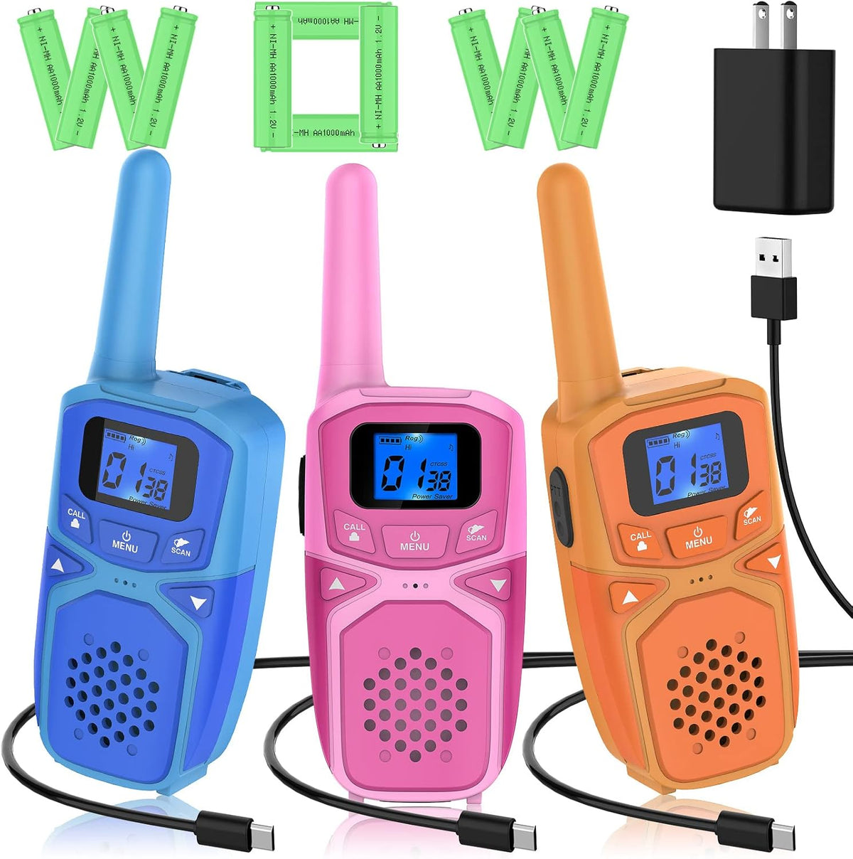 Walkie Talkie for Kids with Batteries and Charger T5211