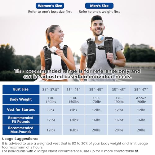 Weighted Vest with Reflective Stripe, Size Adjustable N438416