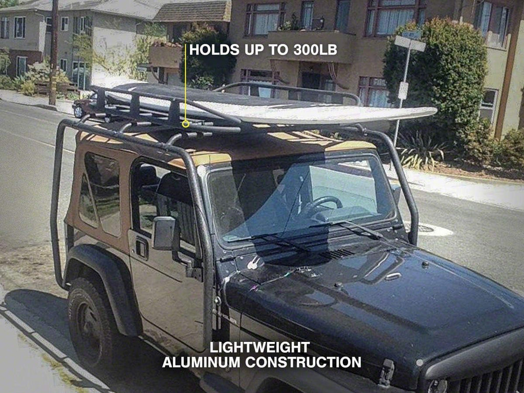 Textured Black Roof Rack Basket T291