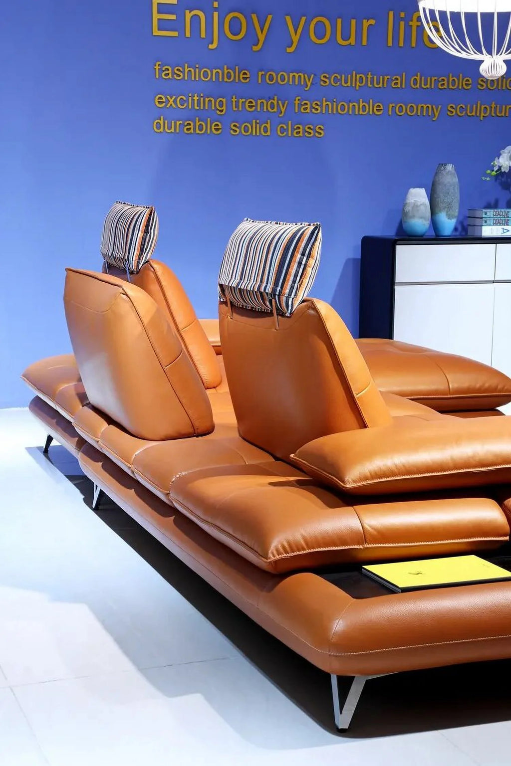 Genuine Leather Sectional Sofa C904375
