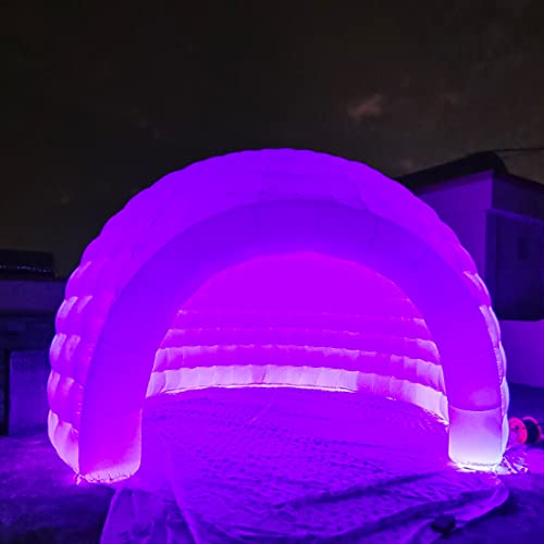 Portable LED Inflatable Dome Tent with Air Blower X7104