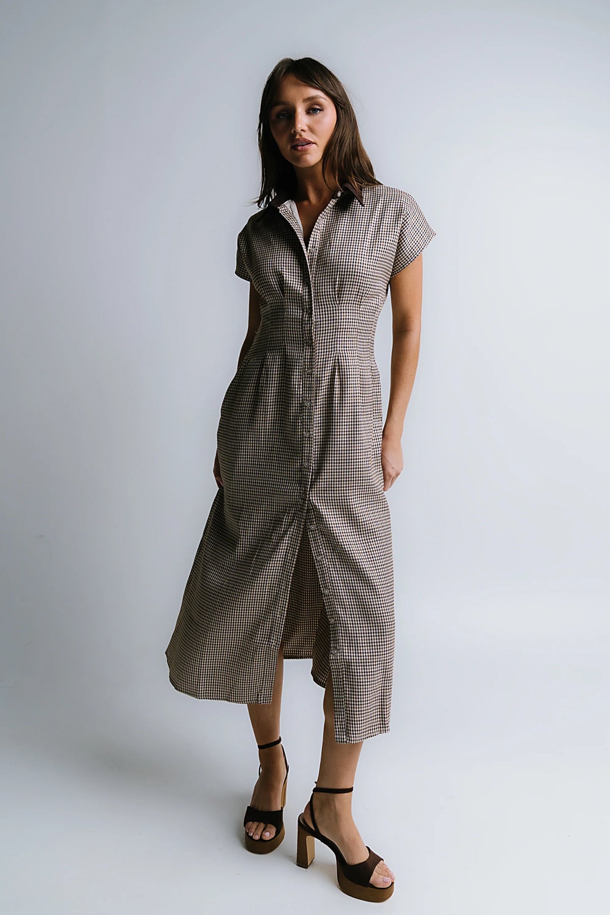 Houndstooth Maxi Dress K552