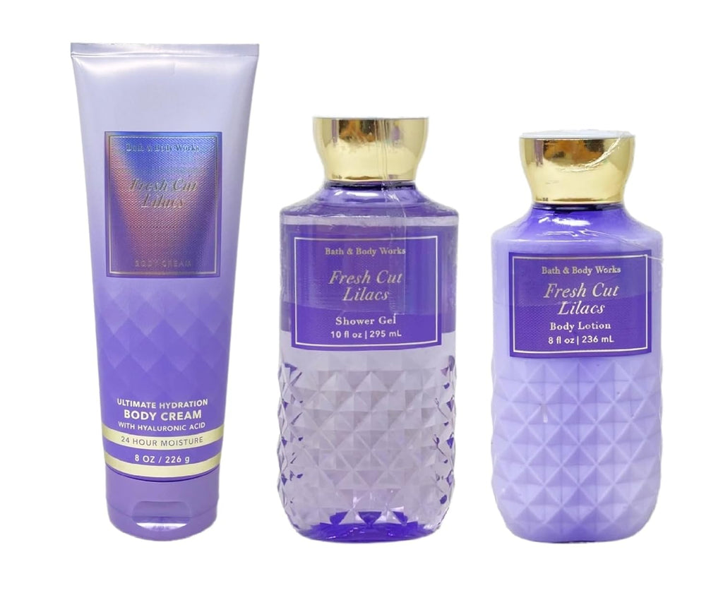 3 Piece Bundle Body Cream Shower Gel Body Lotion Full Size X916