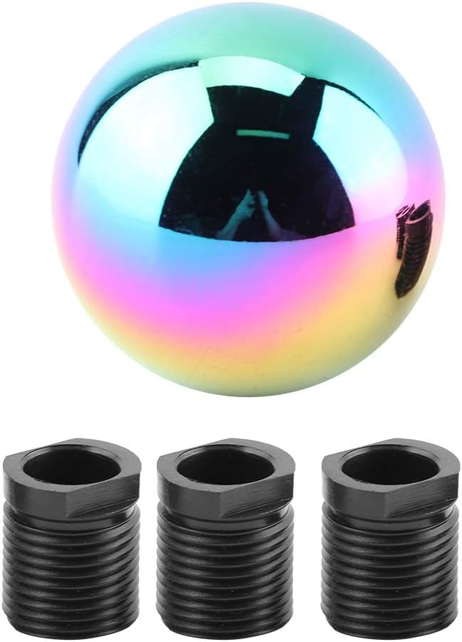 Universal Manual Gear Shift Knob Round Ball Shape Pack of 2 W201498