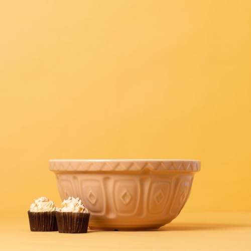 Beige 29 cm Earthenware Mixing Bowl A47742