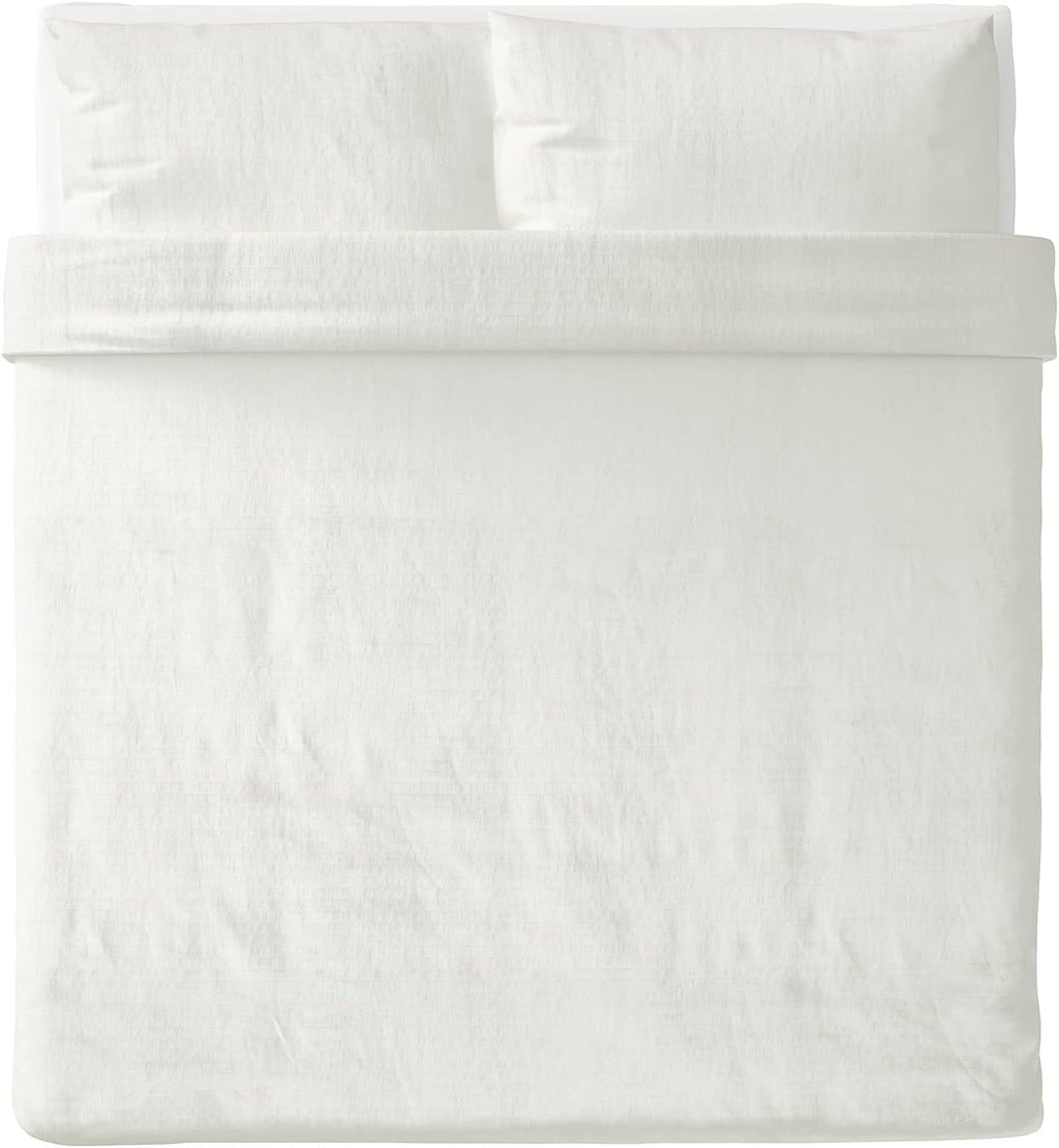 King White Duvet Cover and Pillowcases N99829