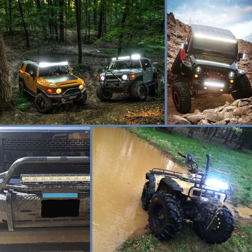 420W 20Inch Triple Row Flood Spot Combo LED Off Road Light Bar T42387