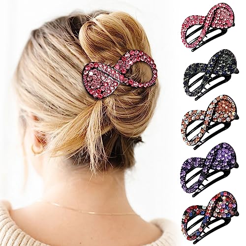 6Pcs Flat Hair Claws Strong Hold No Slip Grip Hair Claw Clips V278070