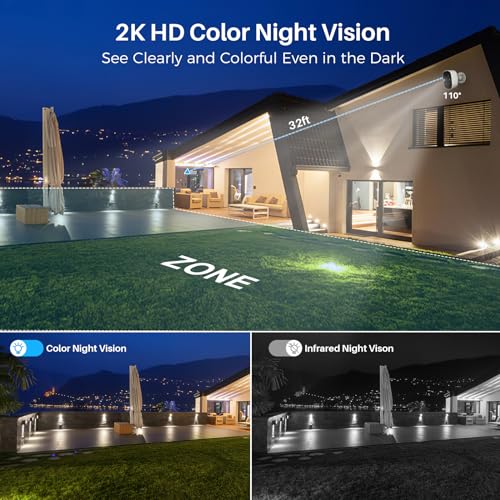 2K Color Night Vision Wireless Outdoor Security Camera M212