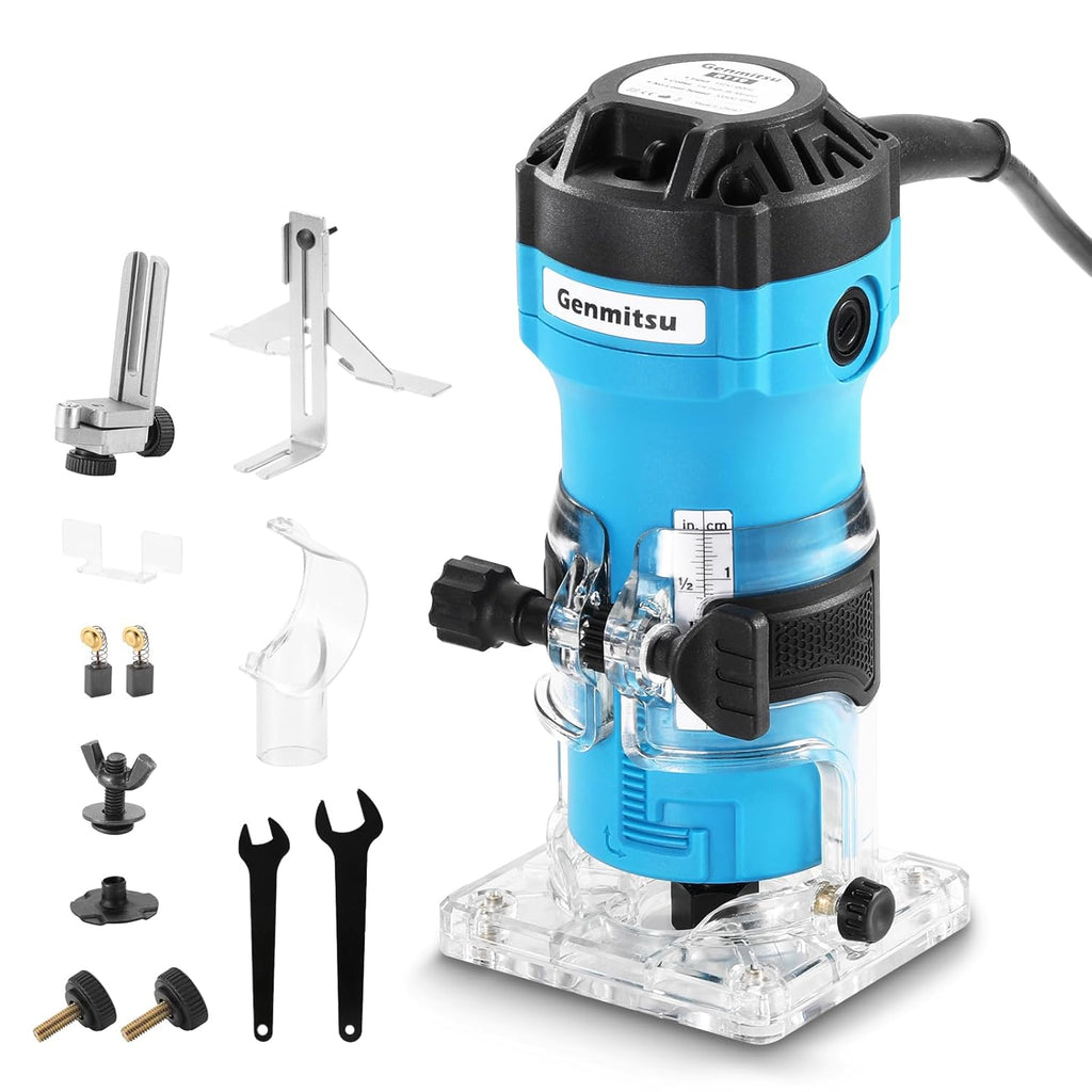 4040-PRO CNC Machine with 65mm Diameter Palm Trimmer Router Q264