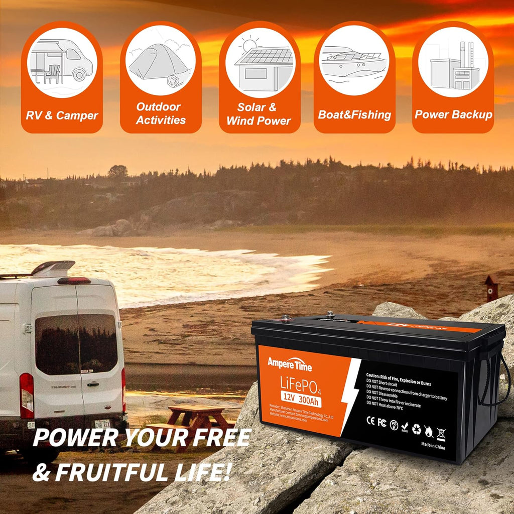 12V 300Ah Lithium LiFePO4 Battery with 200A BMS N847970