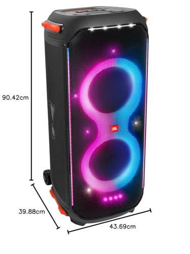 Black Party Speaker with Handle Wheels D6212
