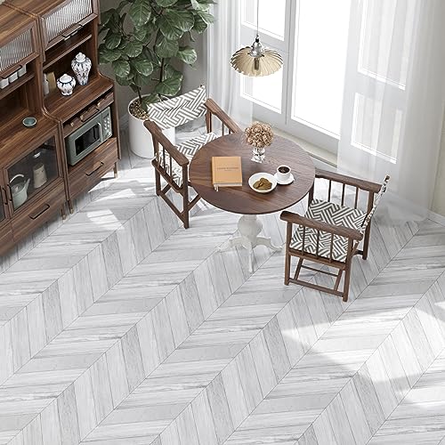Light Wood Peel and Stick Vinyl Flooring Roll 23"x 393" 64 Sq.Ft S604717