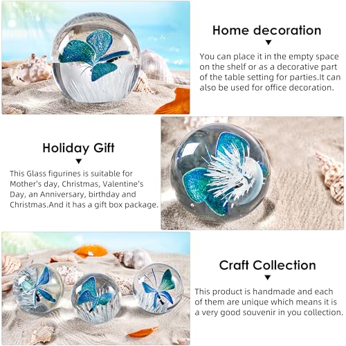 Hand Blown Glass Paperweight Y890