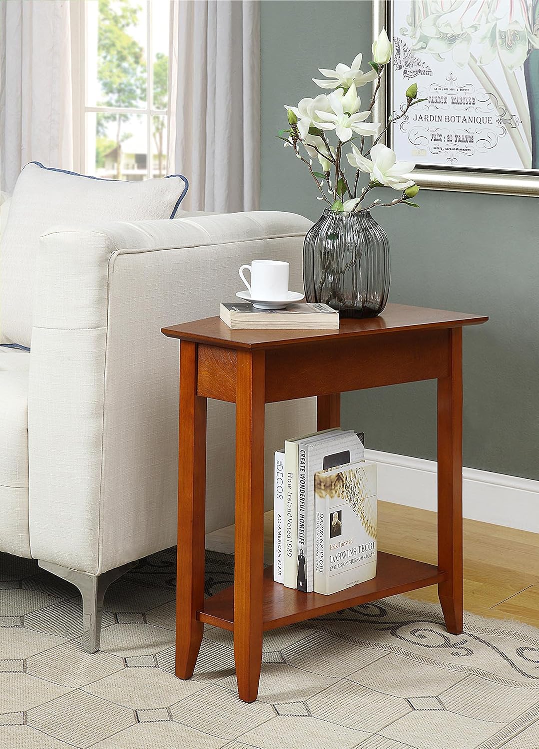 Gray Wedge End Table K702