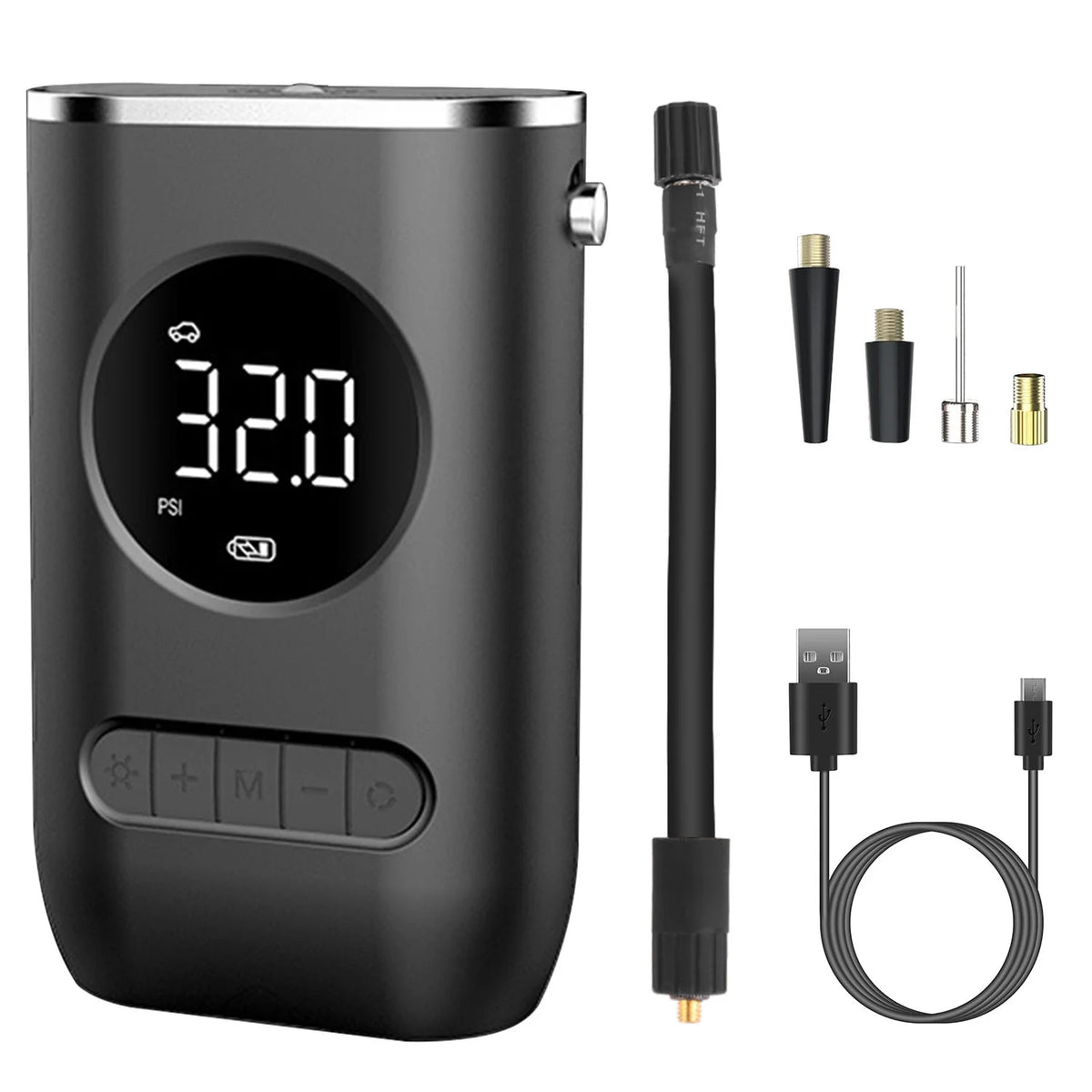 150 PSI Portable Tire Inflator Air Compressor with Digital Pressure Gauge B36143