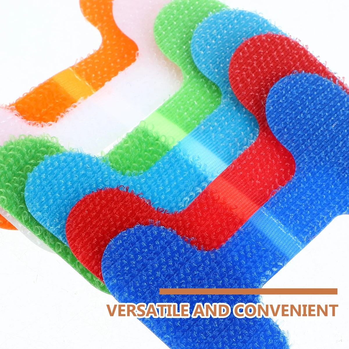 24pcs Assorted Color Nylon Cable Organizers C12552