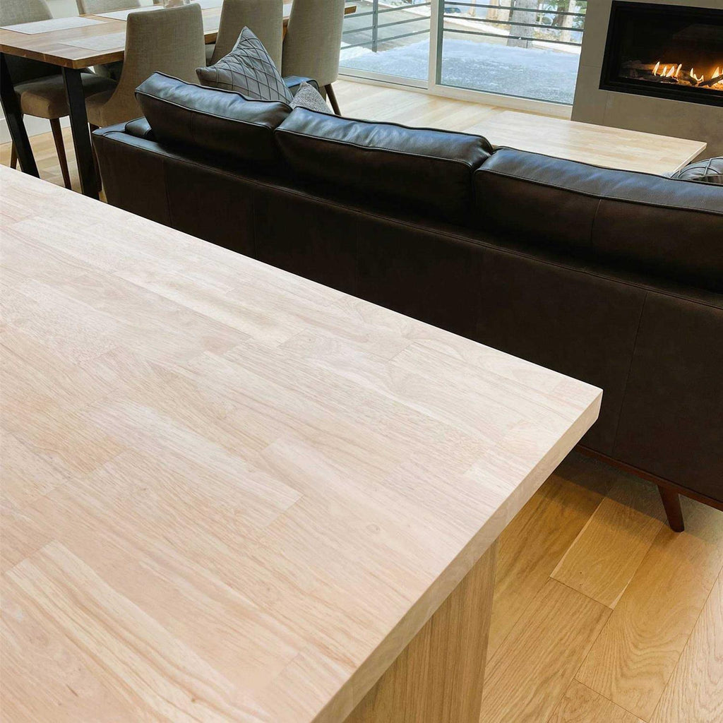 Natural Straight Butcher Block Hevea Countertop N579
