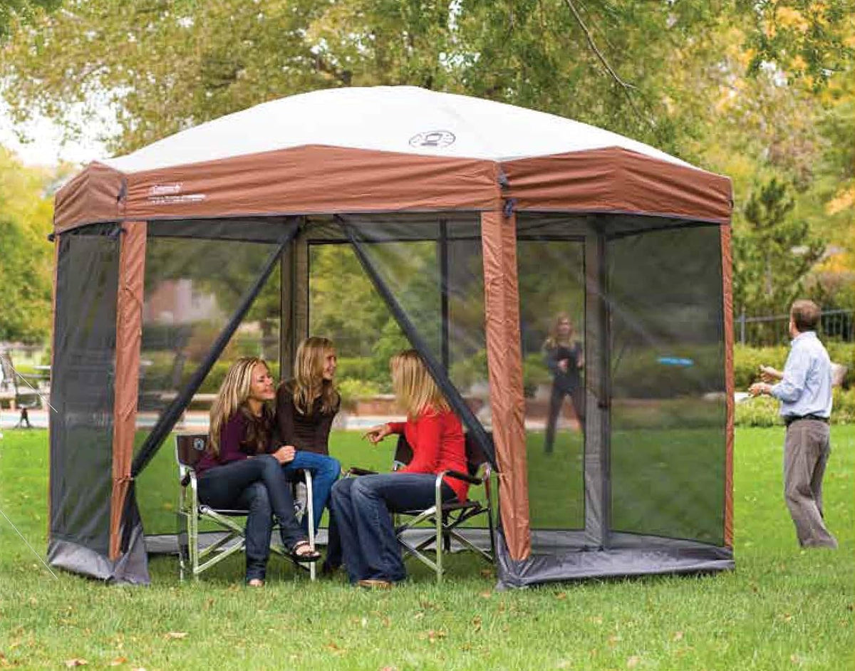 Brown/Black Instant Setup 6 Person Cabin Tent T217