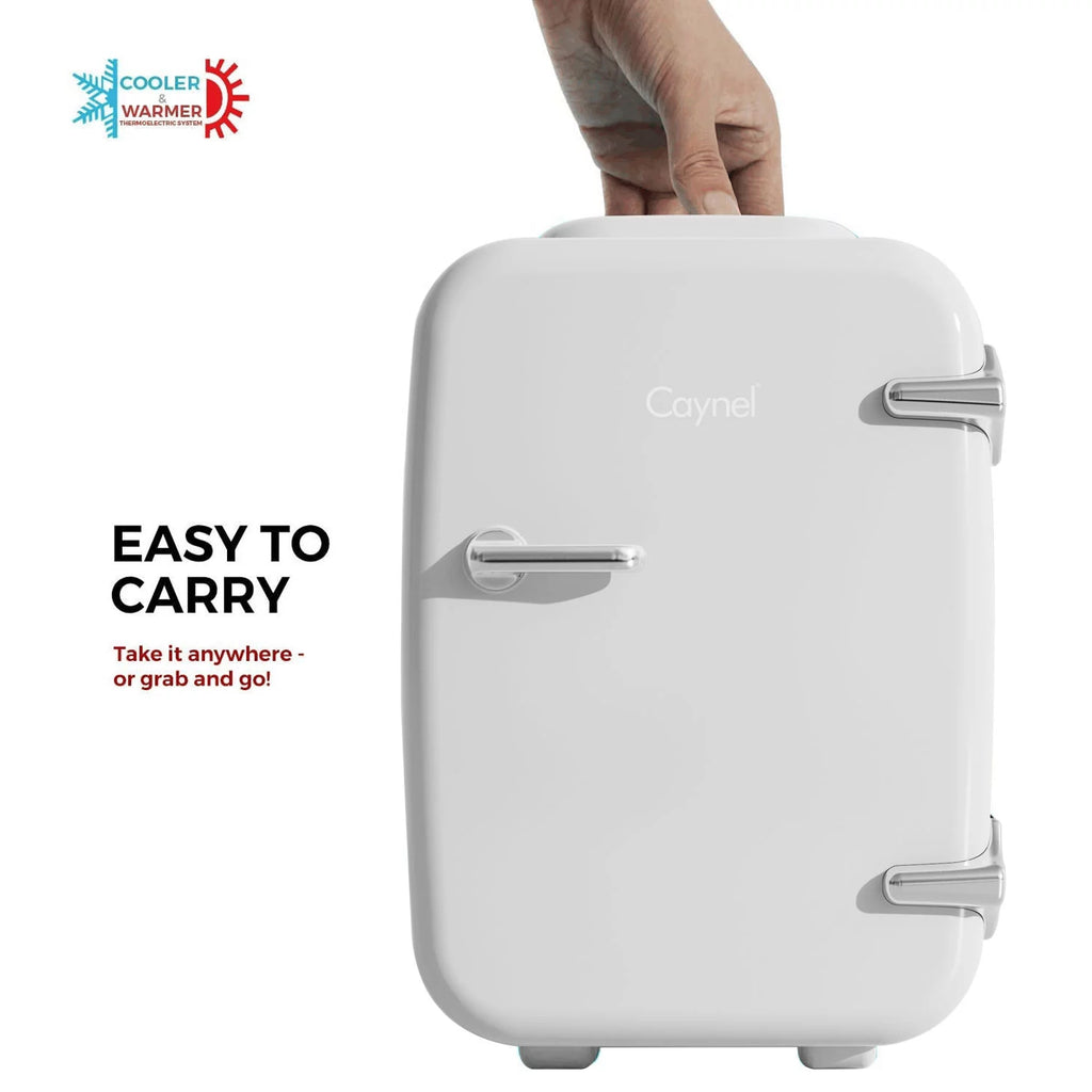 White 4 Liter Mini Fridge Cooler and Warmer O8728