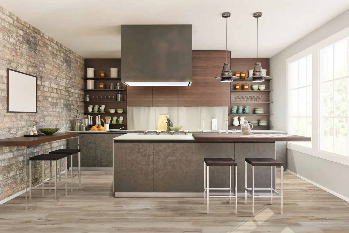 7.13 in. x 48.03 in. Rigid Core Click Lock Luxury Vinyl Plank Flooring K74219
