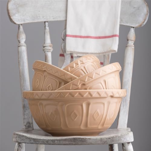 Beige 29 cm Earthenware Mixing Bowl A47742
