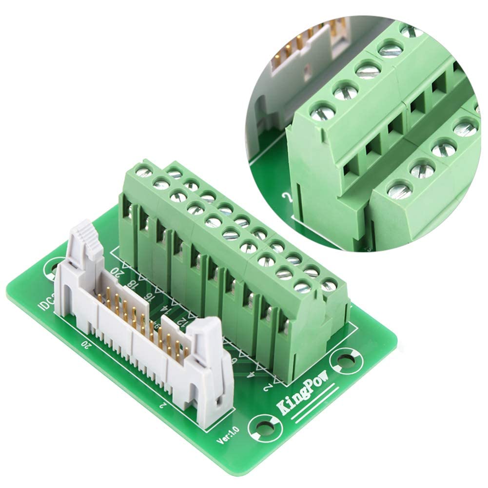 2x10 20Pins Male Header Terminal Block Connector Pack of 2 C4514