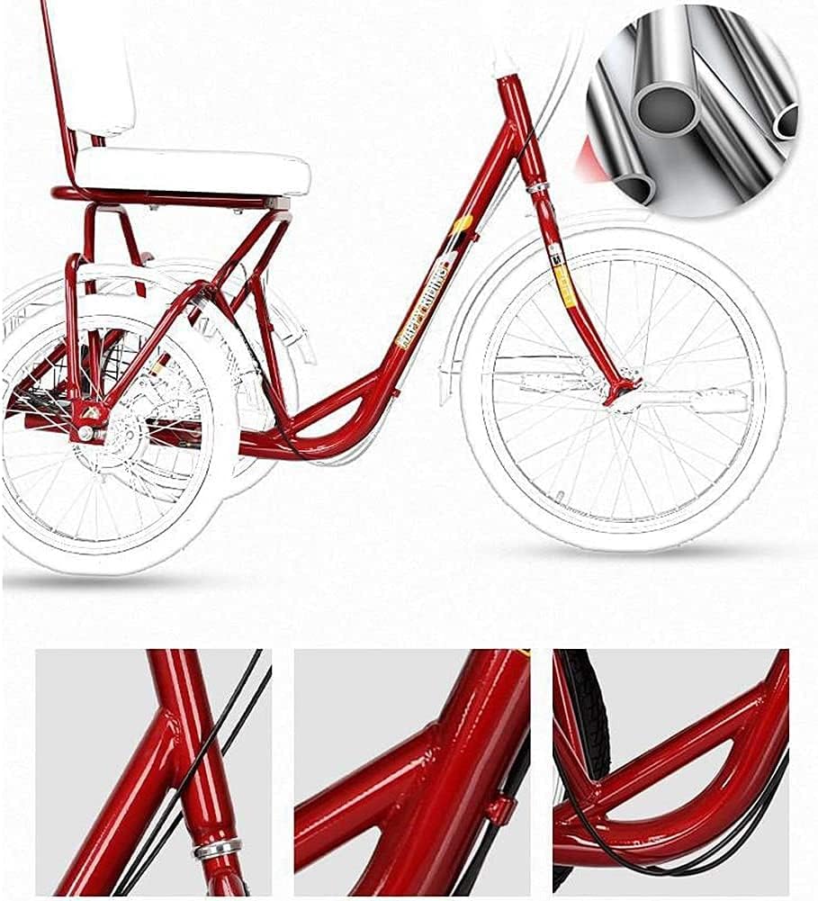 20 Inch Single Speed Adult Tricycle with Rear Shopping Basket O1550