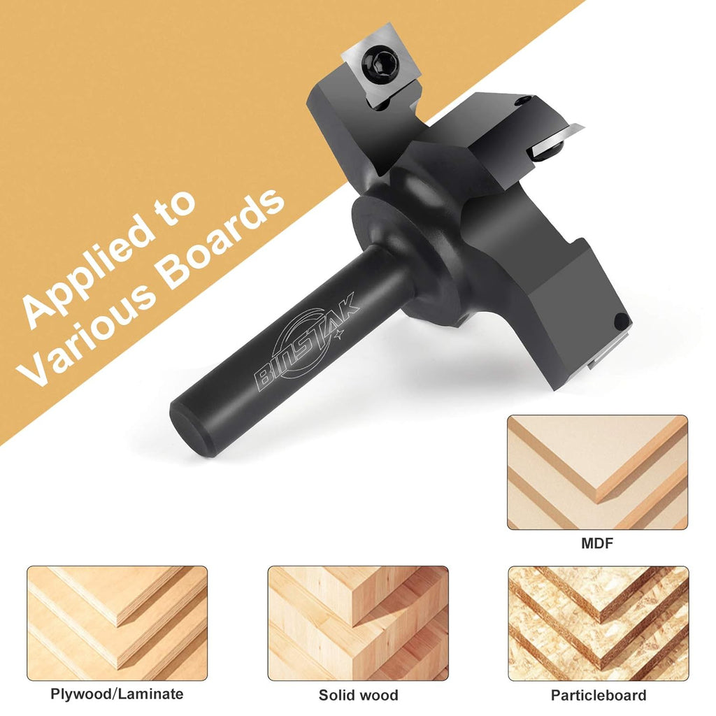 1/2 Shank 3 Cutting Diameter Carbide Insert Router Bit C4542
