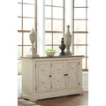 Antique White and Weathered Oak Server Z127