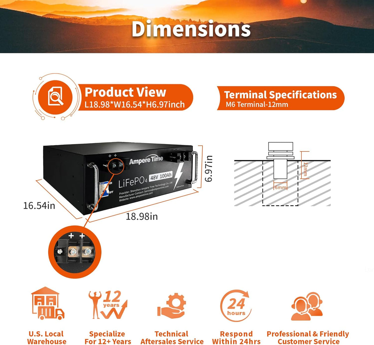 12V 300Ah Lithium LiFePO4 Battery with 200A BMS N847970