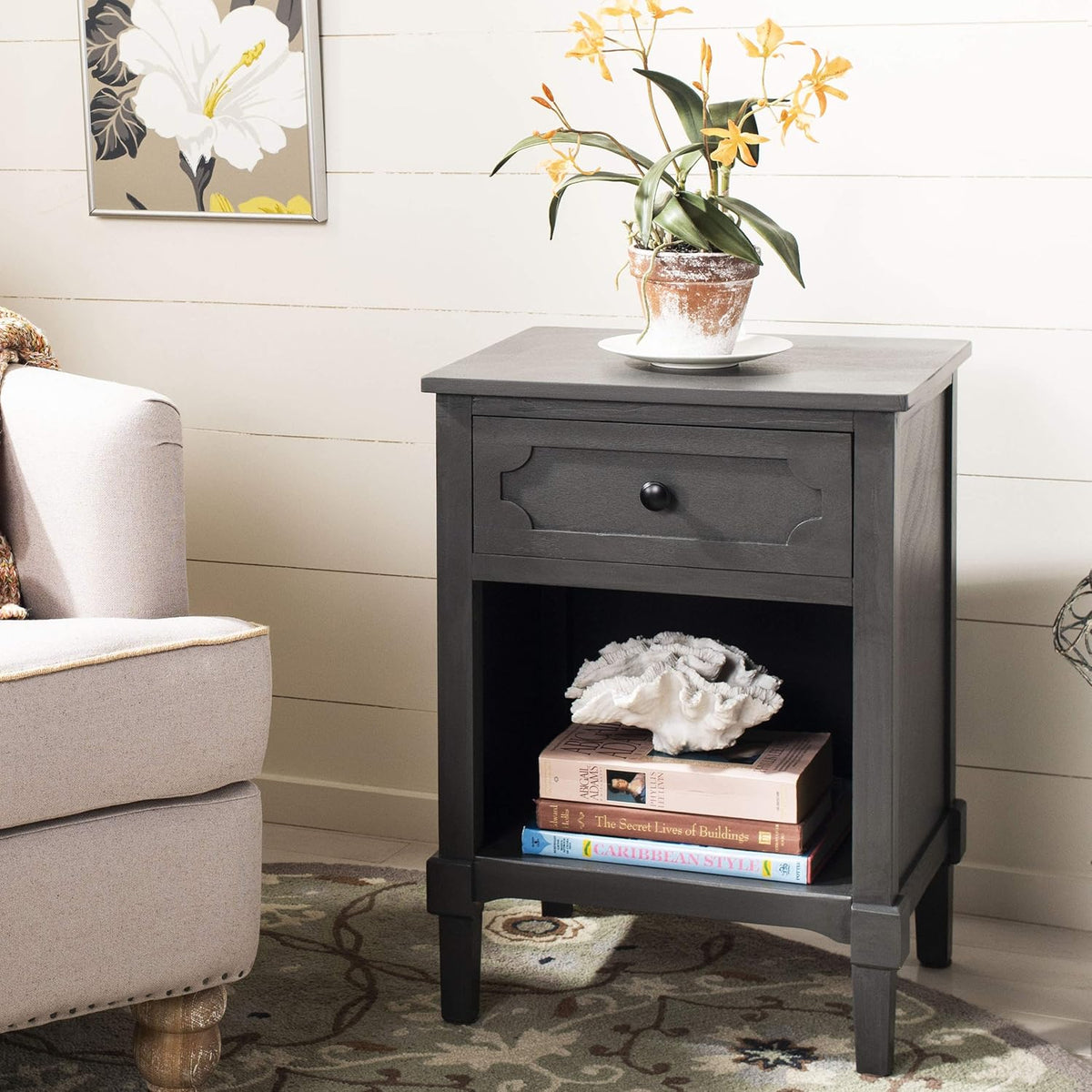 Grey Side Table S9617