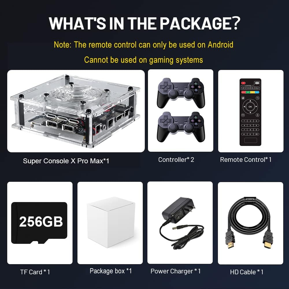 Arcade Box, Dual System, 70000+ Classic Games, Video Game Console U6925