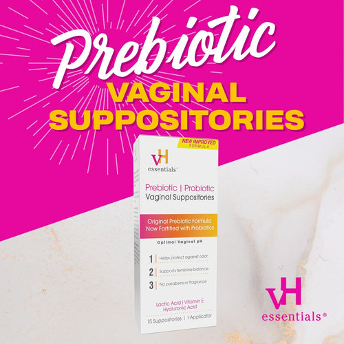 15 Count Prebiotic PH Balanced Vaginal Suppositories X44010