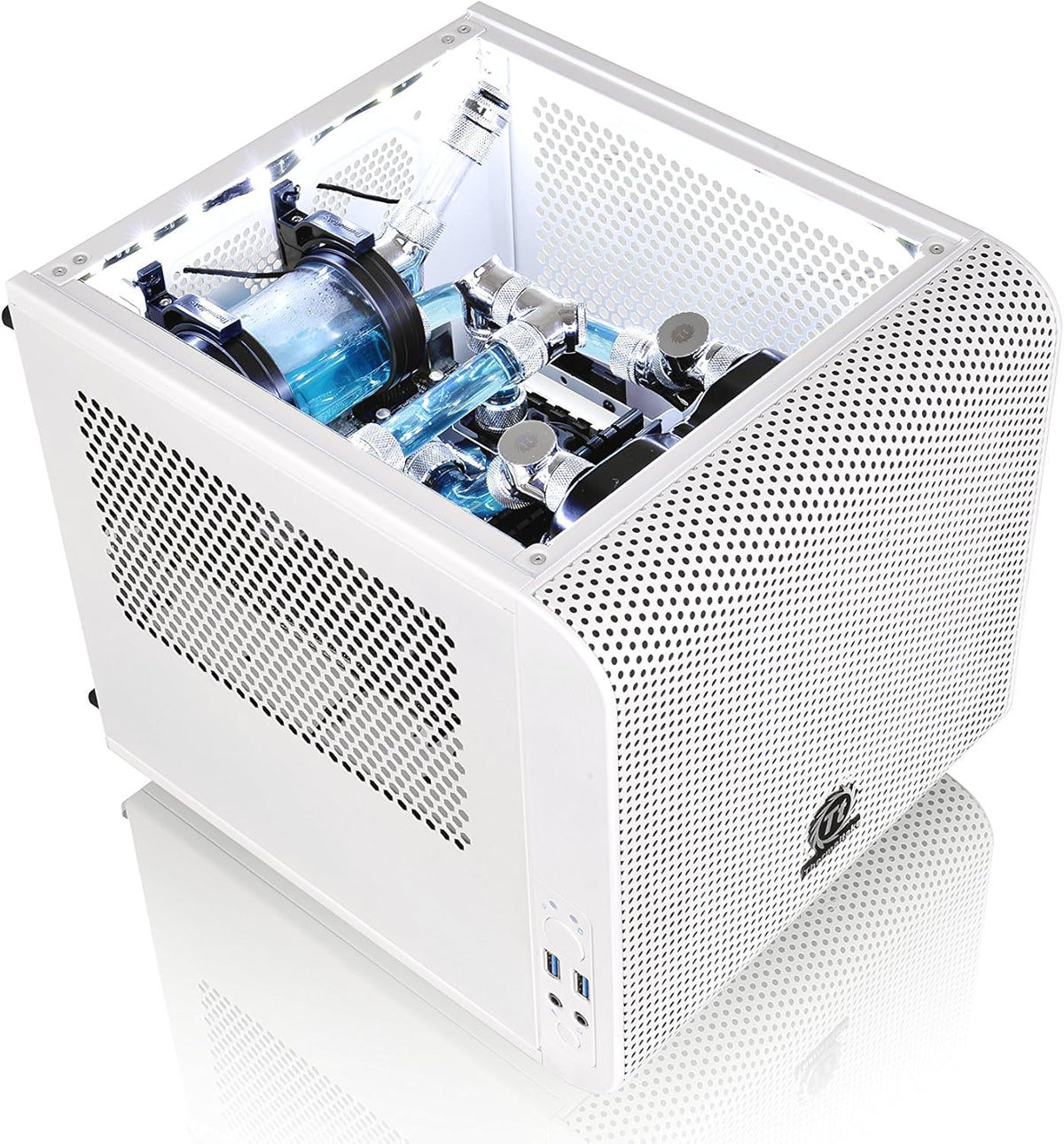 White Mini ITX Cube Computer Chassis X267862