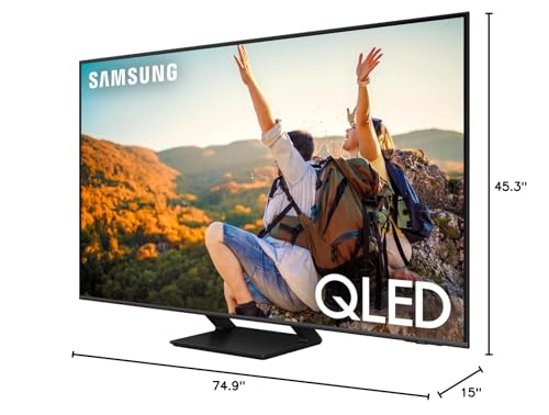 85 Inch QLED 4K Smart TV with 2.5m Premium Braided 8K HDMI Cable G734