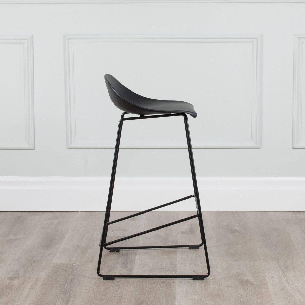 Set of 2 Plastic & Metal Sled Counter Stool H3314