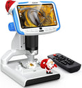 5'' LCD Kids Microscope 300X with 32GB SD Card K608