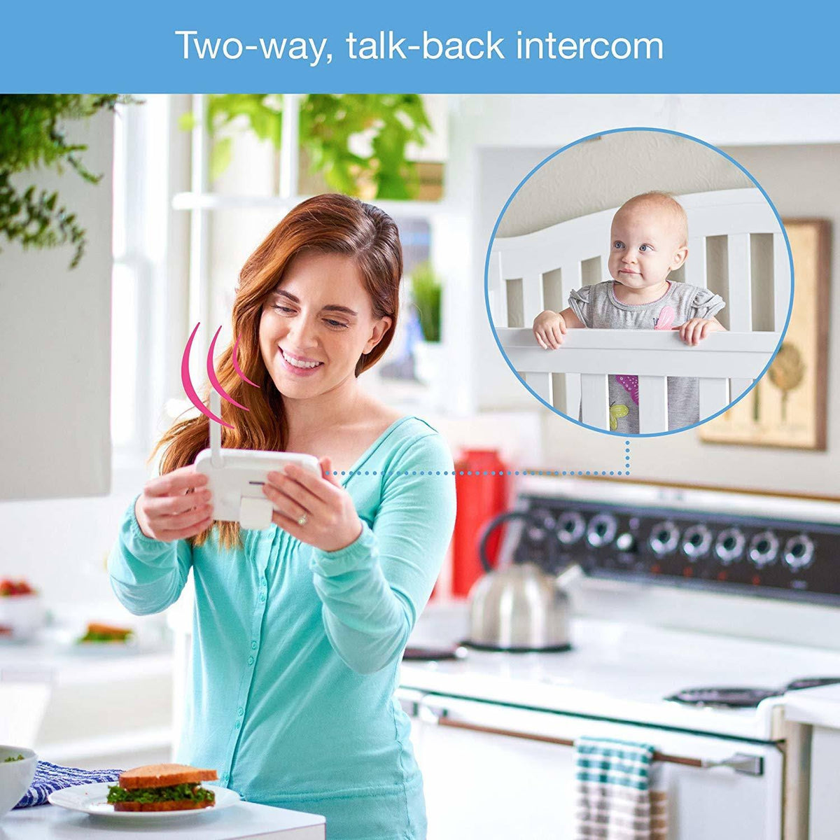 Video Baby Monitor with Wide Angle and Standard Lens F9745