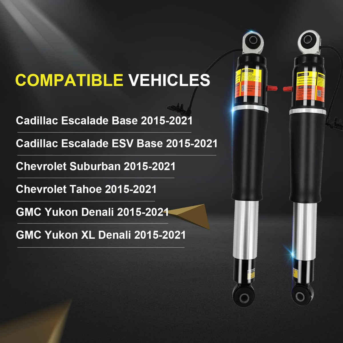 Rear Air Shock Absorber Pack of 2 V797