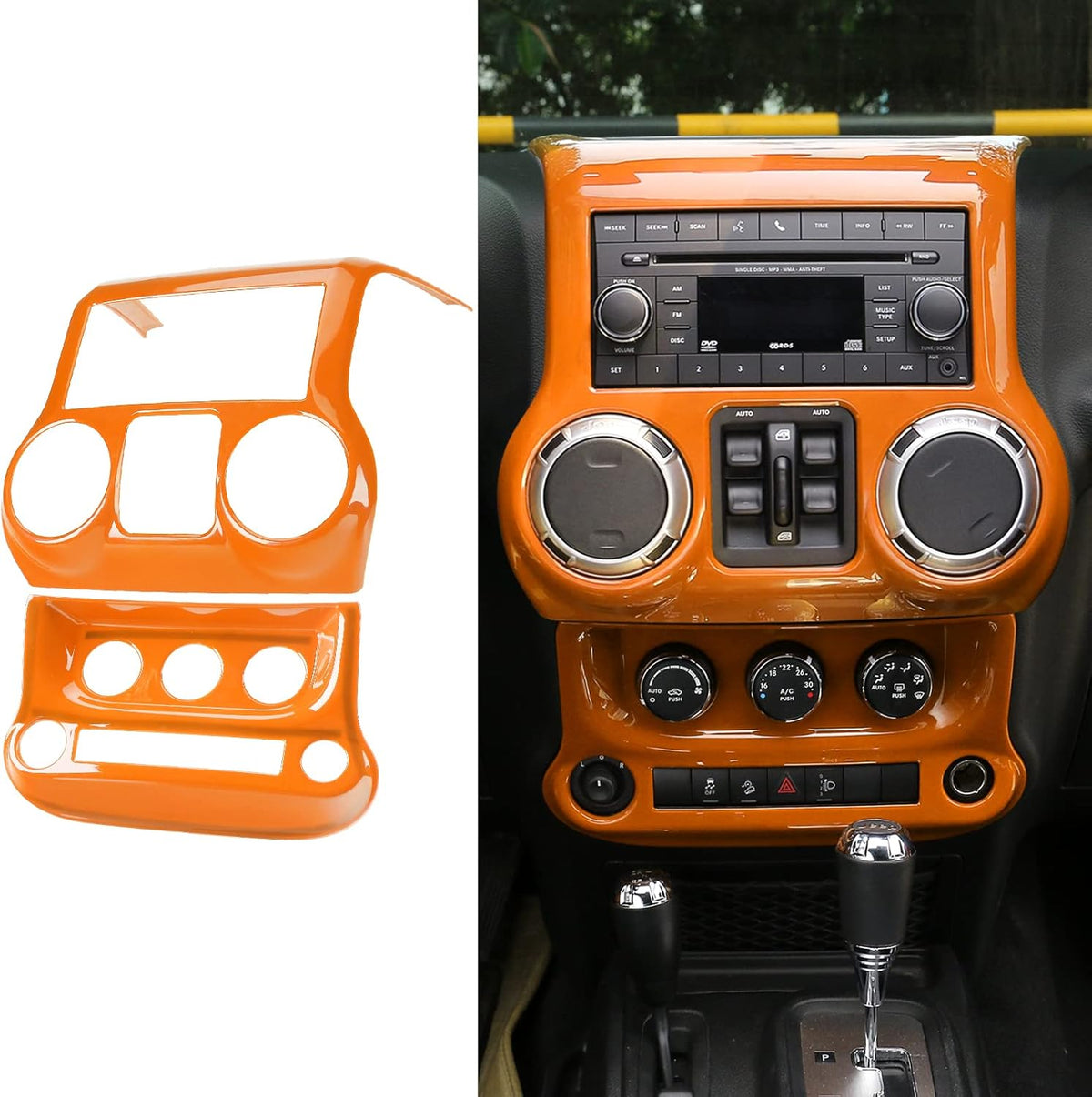 Car Interior Center Console Dashboard Panel & Air Conditioning Switch Panel Frame Cover Trims G59414