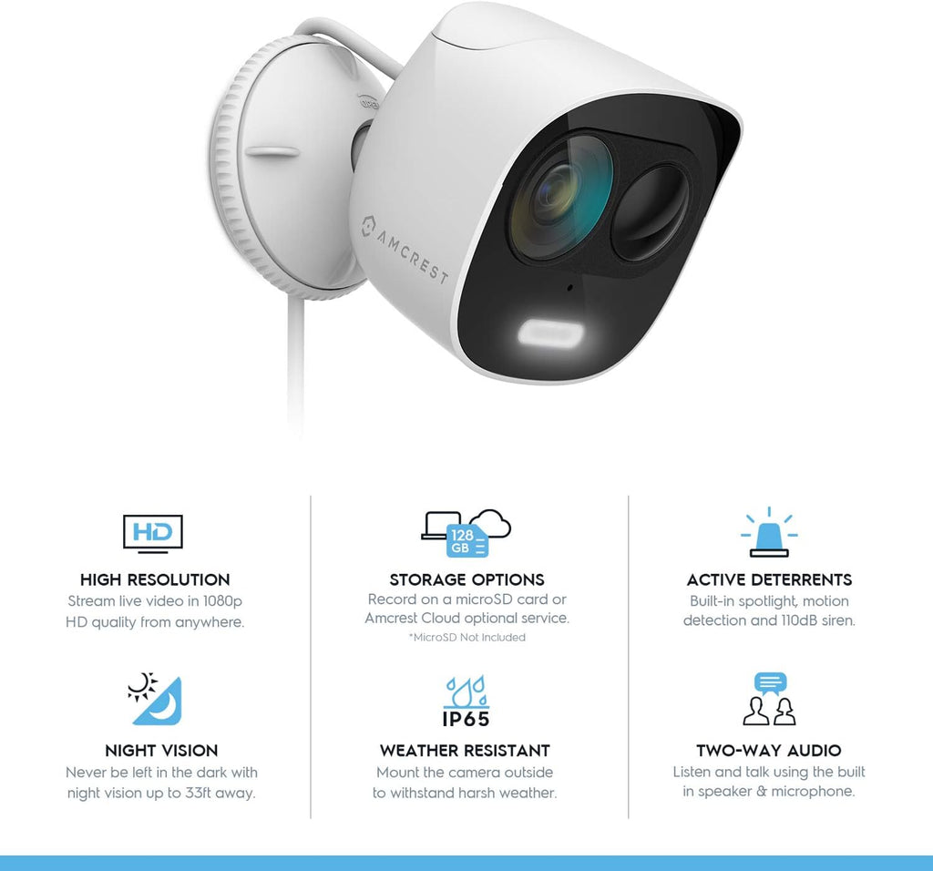 1080p WiFi Outdoor Security Camera F684105