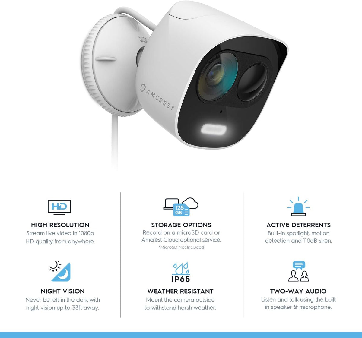 1080p WiFi Outdoor Security Camera F684105
